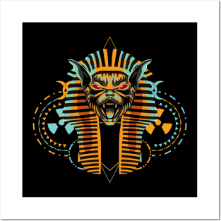 cat sphinx graphic Posters and Art